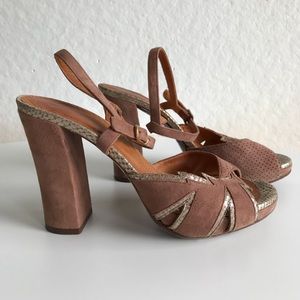 Chie Mihara Suede Sandals